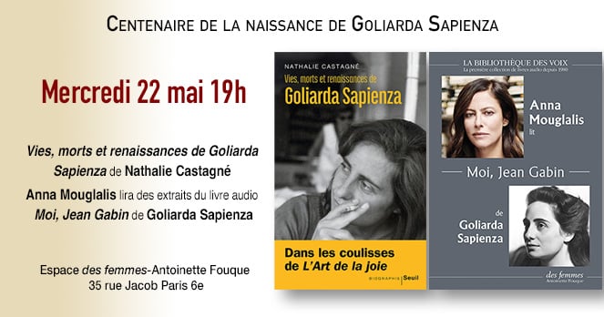 Goliarda Sapienza, soirée du centenaire de sa naissance